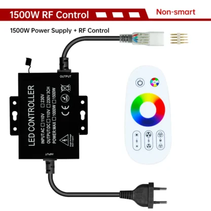 Tuya WiFi RGB Dimmer 220V 750W 1500W EU/AU/UK Power Plug RF Remote Controller for SMD2835/5050 4Pin LED Neon Strip Light - Image 18