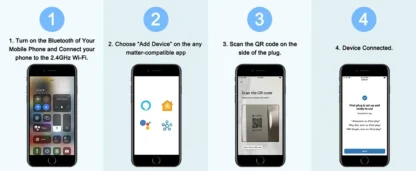 Matter Smart Socket UK WiFi Smart Plug 16A Mini Home Appliance Outlet Voice App Control Work with Alexa Google Home HomeKit Siri - Image 9