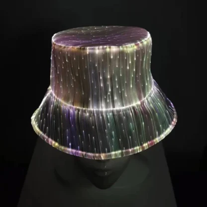 Fashion LED Light Fiber Optic Glowing Baseball Cap Bar Dance Glowing Hip Hop Couples Outdoor Wear Performance Props - Image 30
