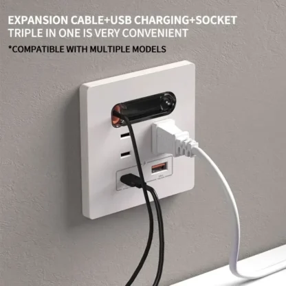 Retractable Charging Socket: 20W Dual USB Ports with PD 3.0 | 86-Type Wall Mount Panel for iOS/Android Devices​ - Image 4