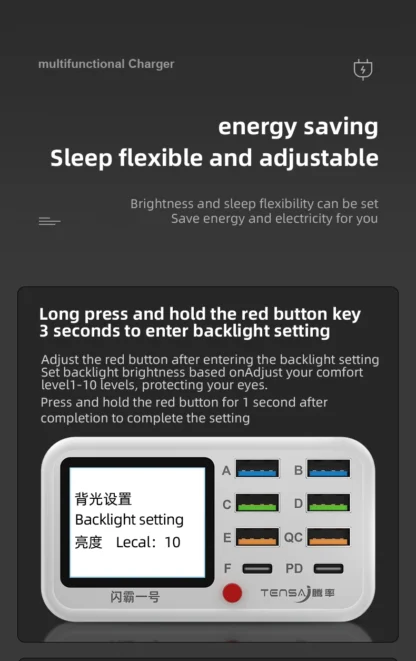 Multi functional 8-port USB Wireless Fast Charging Station Visual Current Detection Charger For Mobile Phone iPad Flash Charging - Image 22