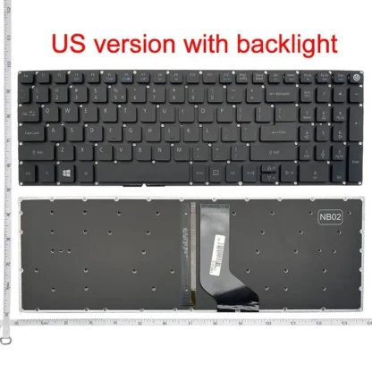 US/RU/SP/UK NEW Laptop Keyboard For ACER Aspire 5 A515-51G V5-591G F5-572 F5-572G V3-574G P278 T5000 TX50 N15W7 N15W6 TX520 - Image 11
