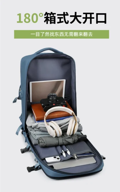 Large Travel Backpack for Women Men Cabin Bag Multifunctional Airplane Waterproof Backpack with USB Charging Anti-Theft Backpack - Image 18