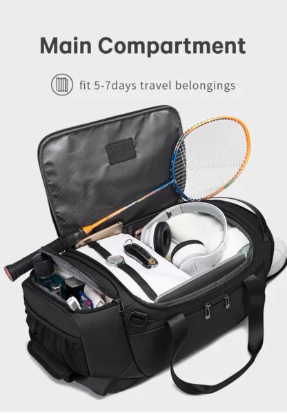 BANGE Sports Waterproof Duffel Bags With Shoe Compartment 21 Inch Gym Bag For Men With Wet and Dry Compartment Travel Bags Gym - Image 12