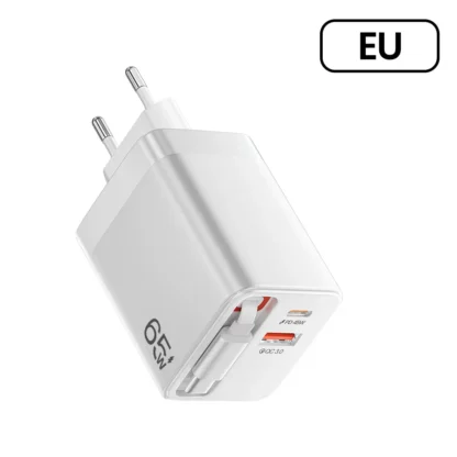 65W PD GaN Fast Charger With Retractable USB C Charging Cable For iPhone 16 15 Samsung Xiaomi Laptop Pad Type C Wall Adapter - Image 7