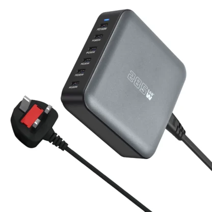 285W USB C Charger GaN 6 Ports Desktop Charging Station For iPhone 13 Samsung Xiaomi iPad MacBook PD Charger Type C Fast Charger - Image 10