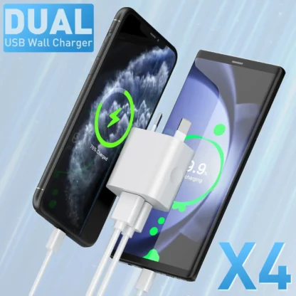 1/3/5/10pcs Universal 5V 2.1A Charger AU Plug Adapter Cell Phones Dual Port  Power Plug Standard Wall Adapter For Mobile Phone - Image 13