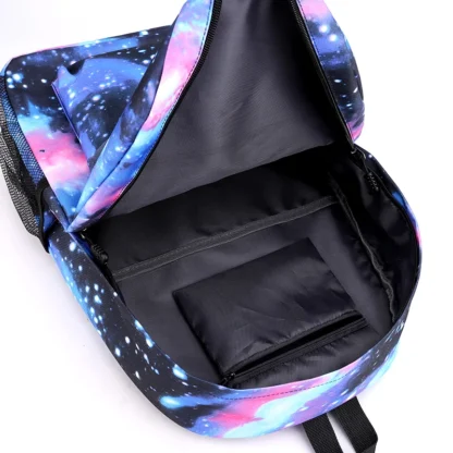 Ronaldo CR7 Backpack Boys Mens Rucksack Shoulder Bag for School 3 Pieces Pencil Bag for Fans Gift - Image 16