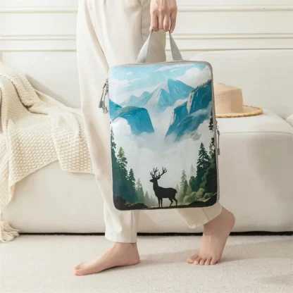 5Pcs/Set Travel Organizer Set Zipper Storage Bag Large Capacity Bag Compressible Underwear Suitcase Luggage Packing Cubes - Image 5