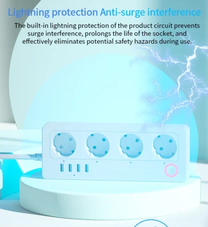 10A/16A wifi Power Strip Tuya Smart Plug Power Strip Extension Cord Smart Home EU Socket Work with Alexa - Image 17