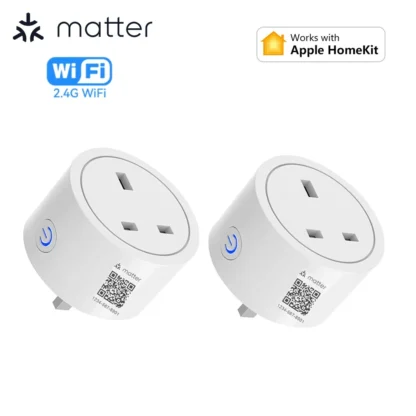 Matter Smart Socket UK WiFi Smart Plug 16A Mini Home Appliance Outlet Voice App Control Work with Alexa Google Home HomeKit Siri - Image 8