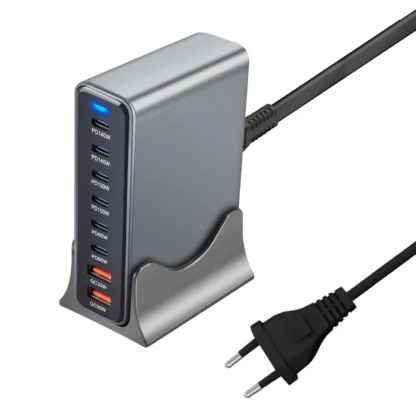 670W GaN Charger 6 In 1 Desktop Charging Station 140W PD3.1 PD USB Charger For MacBook iPhone Samsung Huawei Xiaomi Fast Charger - Image 9