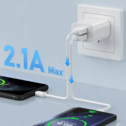 1/3/5/10pcs Universal 5V 2.1A Charger AU Plug Adapter Cell Phones Dual Port  Power Plug Standard Wall Adapter For Mobile Phone - Image 16