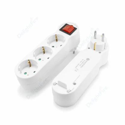 Euro EU Extend Socket With ON/OFF Switch 4.8mm 2 Pin European Standard Grounding Schuko Socket Power Extension Plug Converter - Image 21