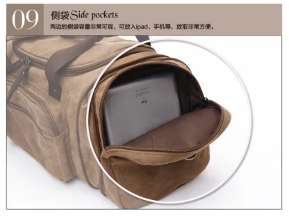 New Fashion Outdoor Travel Bag Handbag Canvas Crossbody Backpack Trend Large Capacity Casual Shoulder Bag - Image 44