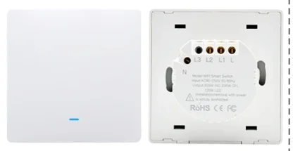 Tuya Smart Life WiFi 433mhz Wireless Push Button Wall Switch Google Home Light On Off 220V RF433 Remote Control EU UK Two 3 Way - Image 21