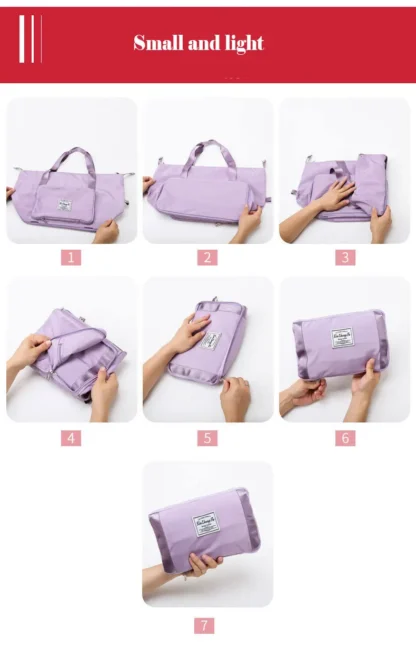 Foldable Travel Bag Female Portable Large Capacity Maternity Storage Short DistanceTravel Duffel Swim Fitness Bag Bolsos Grandes - Image 16