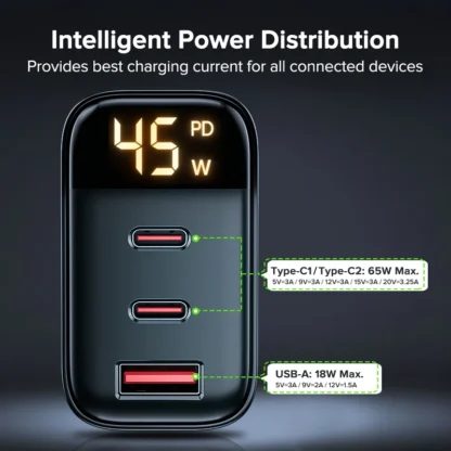 Tuodes 45w GaN Charger PPS PD USB Type C Fast Charging QC4.0 Quick Charge For iPhone 16 Macbook Air Tablet Samsung Xiaomi Laptop - Image 2