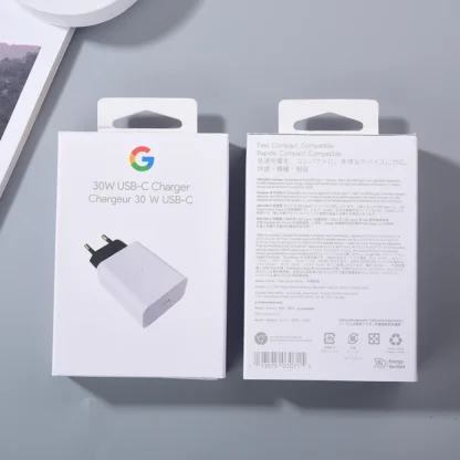 30W USB-C Charger for Google Pixel 9A 8A 7A 6A 5 PD Fast Wall Charging Adapter Compatible With USB-C Devices 1M USB C to C Cable - Image 16