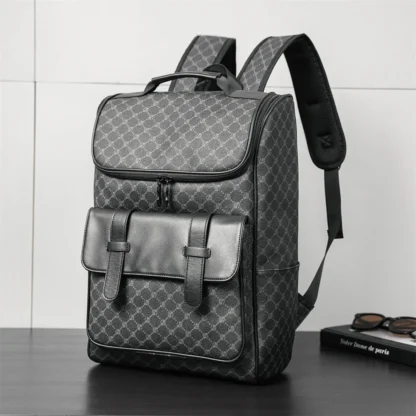 Retro Plaid Backpacks Men Large Capacity Travel Backpack Schoolbags Fashion Luxury Design Men's Backpack 15 inch Laptop Bag - Image 10