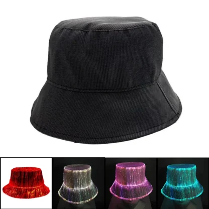 Fashion LED Light Fiber Optic Glowing Baseball Cap Bar Dance Glowing Hip Hop Couples Outdoor Wear Performance Props - Image 7