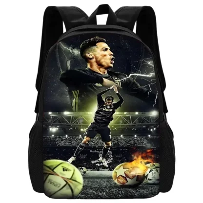 Football CR7 Child School Backpack With Shoulder Bag Pencil Bags School R-Ronaldos Bags for Boys Girls Best Gift - Image 12