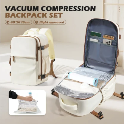 Aviation Backpack Wizzair 40x30x20 Air Vacuum Storage Bags With Travel Backpack for Men Women，Ryanair Notebook Backpack for Work - Image 9