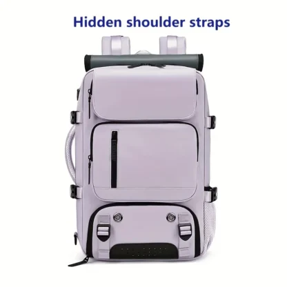 Woman travel backpack,waterproof 16 inch Business Laptop Backpack with Shoe Bag Hidden USB charging port Hiking camping backpack - Image 14