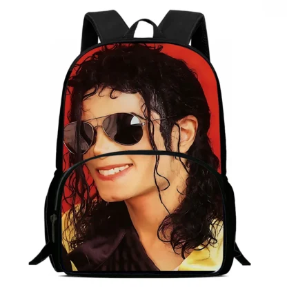 Michael Jackson Kids Backpacks Boys and Girls Student Birthday Gift Child School Bags Large Capacity Camping Durable Rucksack - Image 3