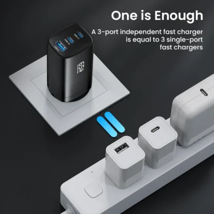 65W GaN USB Type C Fast Charger For Laptop PPS 45W PD QC 3.0 Quick Charge For iPhone 14 13  Samsung Xiaomi Realme Phone Charger - Image 5
