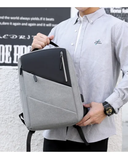 Mens Business Backpack Waterproof Laptop Bag Large Capacity Stylish Anti Theft Daypack for Work Office College Travel - Image 29
