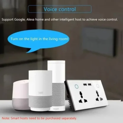 Shawader Zigbee Smart Tuya USB PD 20W Type C Charge Wall Socket UK Plug Outlet Touch Switch Wireless Remote by Alexa Google Home - Image 17
