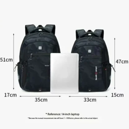 Manufacturer direct sales backpack men's computer bag lightweight business leisure travel large capacity backpack high school un - Image 2