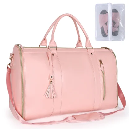 Suit Storage Bag Travel Women PU Folding Travel Bag Large Capacity Hand Luggage Bag Multi Function Waterproof Travel Organizer - Image 20