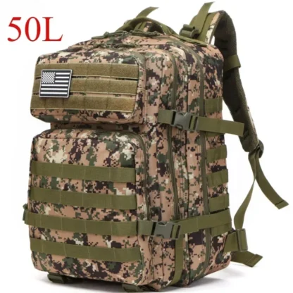 25L/50L Tactical Backpack Molle Bag Outdoor Bags Backpack for Hiking Camping Trekking Hunting Fishing GYM Bags Backpacks - Image 11