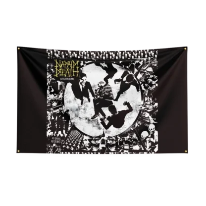 90x150cm Vintage N-Napalm-Deaths Band Flag Polyester Digital Printing Retro  Banner For Decor - Image 15