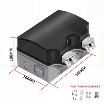 EU/TH/UK/UN/US Outdoor Power Socket Industrial Grade Waterproof IP66 Plastic Junction Box Panel Wall Mount Connector - Image 17