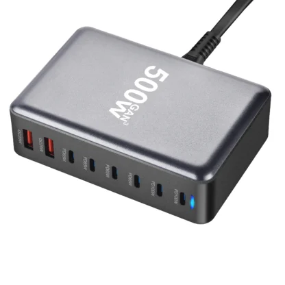 Multi Charging PD Charger New 500W GAN 6C2A 8 Port Desktop Charging Desktop GaN Charger for Multiple Mobile Phone Explosive - Image 4