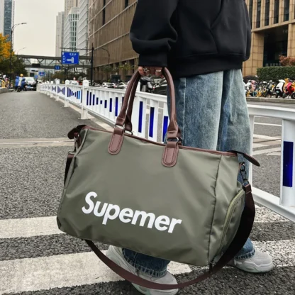 Oxford Travel Luggage Storage Bag Women's Large Capacity Carry-on Travel Bag Dry and Wet Separation Male Sports Fitness Bag - Image 4