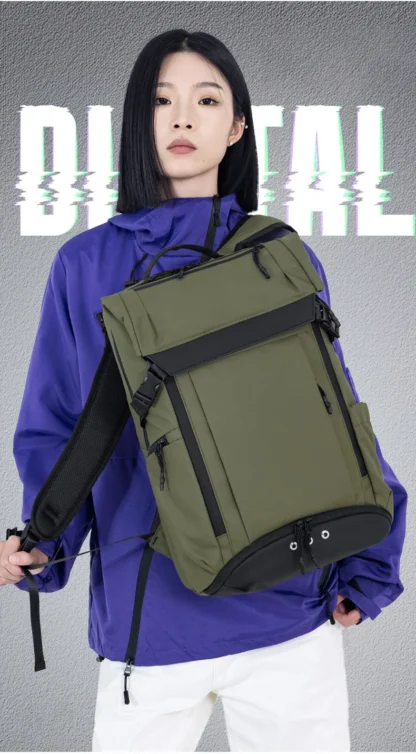 Business Backpack Shoes Pocket Men Outdoor Travel Duffel Short Trip Luggage Bag Commuting Laptop Computer College Schoolbag - Image 11