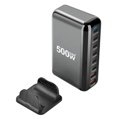 8-port 500W GaN Desktop Charger USB Type C PD Charger USB 3.0 Fast Mobile Charger For Samsung S24 Xiaomi iPhone16 15 pro - Image 2