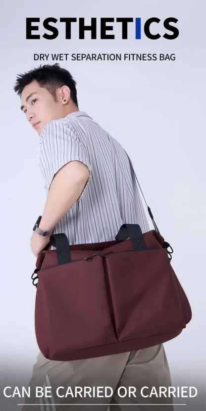 Travel Duffel Handbag Dry Wet Outdoor Business Trip Short Distance Shoulder Bag Large Fitness Gym Yoga Sports Luggage Tote Pack - Image 11