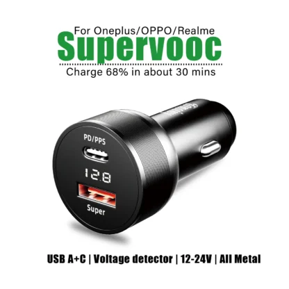 For Oneplus car charger 80W,SuperVooc car charger for OPPO,for realme car adapter superdart,for oneplus 12 10T auto charger warp - Image 11
