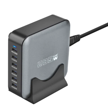 285W GaN Desktop Charger 8-port Type C PD Charger 3.0 Type C Portable Fast Phone Charger For Samsung Iphone16 15 - Image 3
