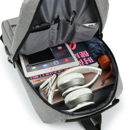 Mens Business Backpack Waterproof Laptop Bag Large Capacity Stylish Anti Theft Daypack for Work Office College Travel - Image 4