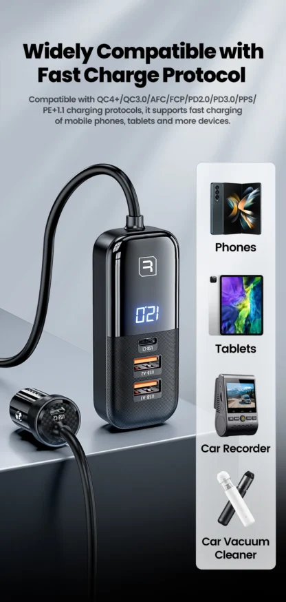 Toocki 120W PD Car Charger Quick Charger QC 3.0 PD 3.0 For iPhone 14 Samsung S23 Ultra Type-C Charger Portable USB Phone Charger - Image 14