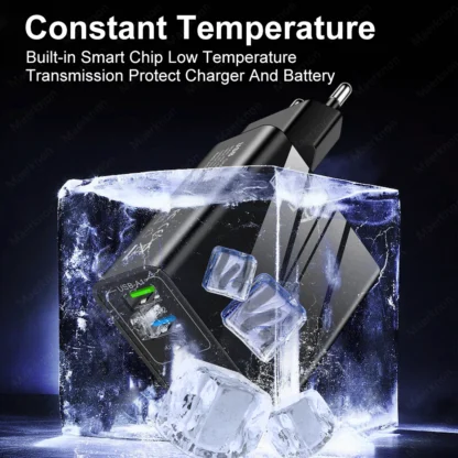 65W GaN USB Fast Charger Multi Ports Type C Quick Charge Wall Charger For iPhone 15 Samsung Xiaomi USB PD Phone Charger Adapter - Image 9