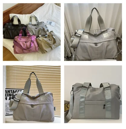 Large Capacity Oxford 2024 High Quality Travel Handbag Zipper Solid Trendy Casual Crossbody Bag Soft Versatile Popular Handbag - Image 12