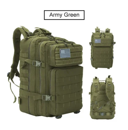 50L Tactical Backpack Men's Travel Large Capacity Rucksacks Men Waterproof Outdoor Sports Multi-functional Bags - Image 31