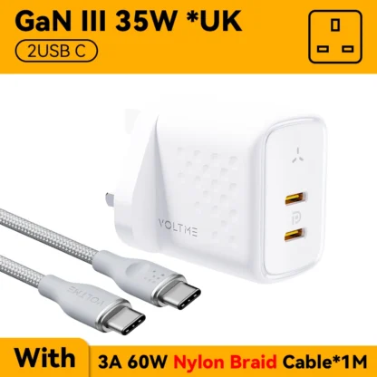 VOLTME USB C Charger 35W GaN Type C PD Fast Charging Quick Charge 4.0 3.0 For IPhone 15 14 13 Pro Max PD USB Charger For Samsung - Image 14